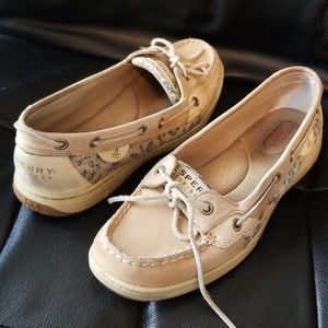 Sperry top-sider leopard print shoes
